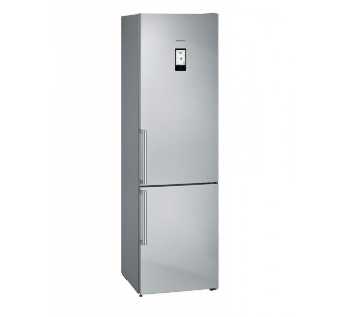 Холодильник Siemens з нижн. мороз., 203x60x67, xолод.відд.-279л, мороз.відд.-87л, 2дв., А++, NF, дисплей, нерж