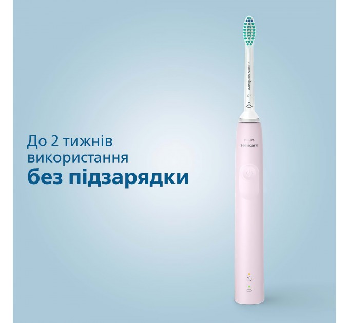 Щетка зубная электр. Philips Sonicare 3100 series, 31т. колеб/мин, насадок-1, розовый