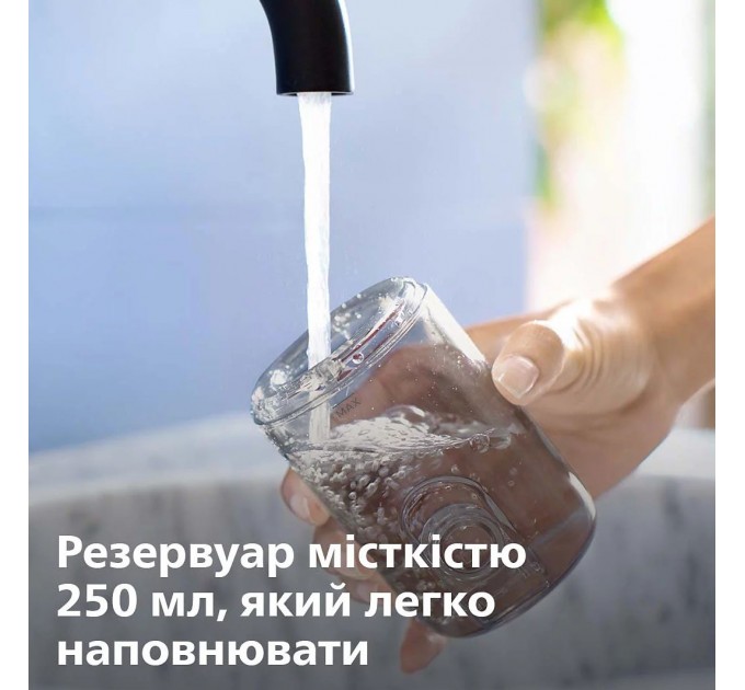 Іригатор Philips портативний Sonicare Cordless Power Flosser 3000, чаша 250 мл, чохол, 2 насадки , білий