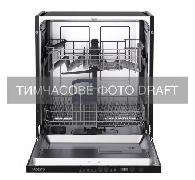 ARDESTO Посудомийна машина ARDESTO вбудовувана, 12компл., А++, 60см, сенсорне кер, дисплей, промінь, 5програм, сірий