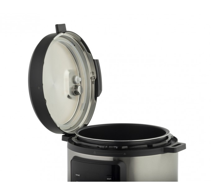 Мультиварка-скороварка Gorenje, 1000Вт, чаша-6л, электронное управл., 8 програм, металл/пластик, черный-нерж