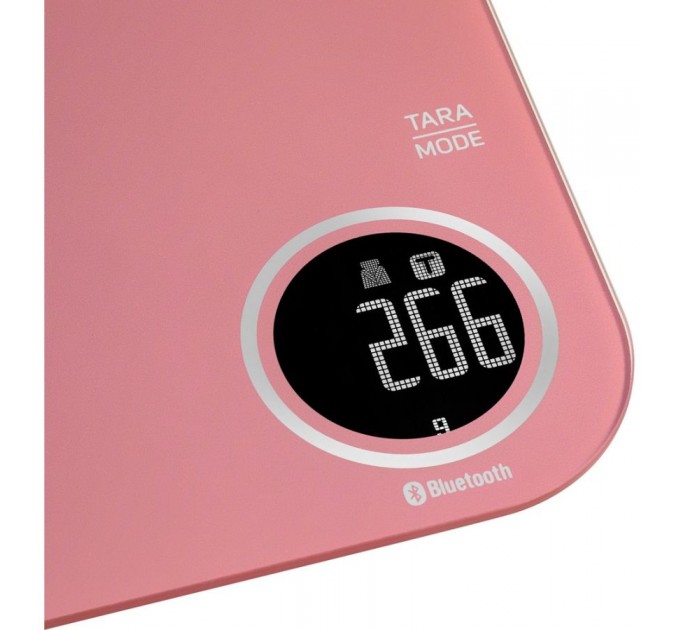 Весы Sencor кухонные, 5кг, подключение к смарфтону, AAAx2, пластик, красный