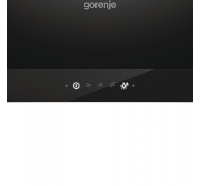 Витяжка Gorenje купольна, 60см, 650м.куб/год, чорний