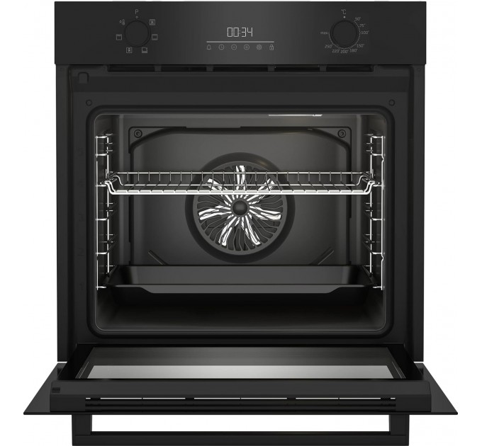 Духовой шкаф Beko электрический, 72л, A, дисплей, конвекция, черный