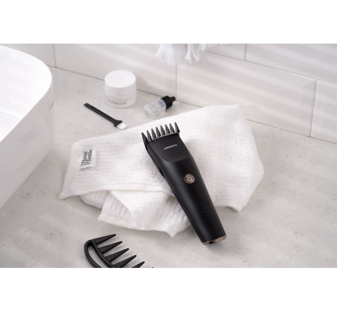 Машинка для стрижки ARDESTO HC-Y22-B, мережа+акум., насадок-1, сталь+кераміка, чорний