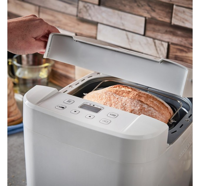 Хлебопечка Russell Hobbs 600Вт, программ-12, макс.вес -1кг, форма-прямоугольник, пластик, белый