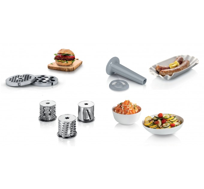 М'ясорубка Bosch MFW2514W - 1500Вт/1,7 кг-хв./шинковка/білий