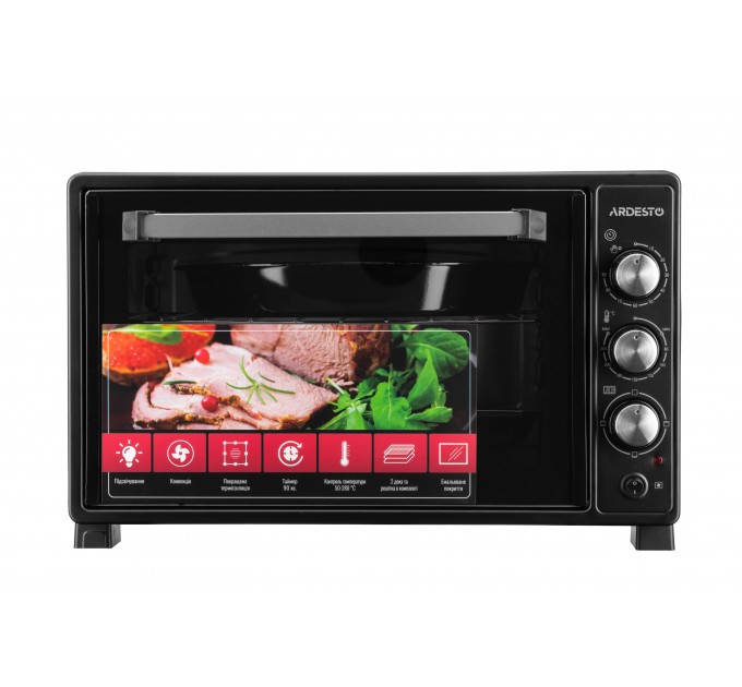 Піч електрична ARDESTO, 40л, 1300Вт, механіч., конвекція, чорний
