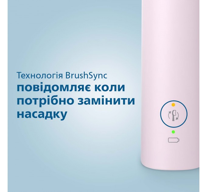 Щетка зубная электр. Philips Sonicare 3100 series, 31т. колеб/мин, насадок-1, розовый