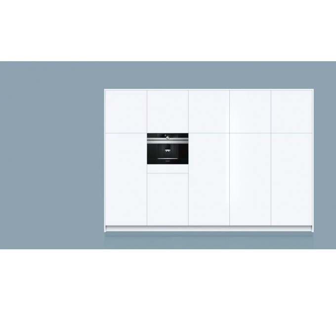 Кофемашина Siemens встраиваемая, 2.4л, зерно+мол., автомат.капуч, LED-дисплей, авторецептов -29, черный