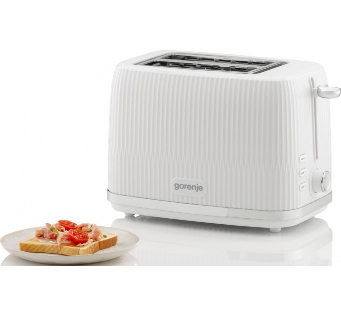 Тостер Gorenje, 850Вт, пластик/метал, білий