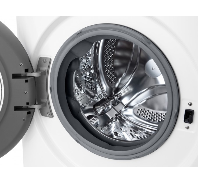 Стиральная машина LG фронтальная, 8кг, 1200, A, 48см, дисплей, пар, инвертор, белый
