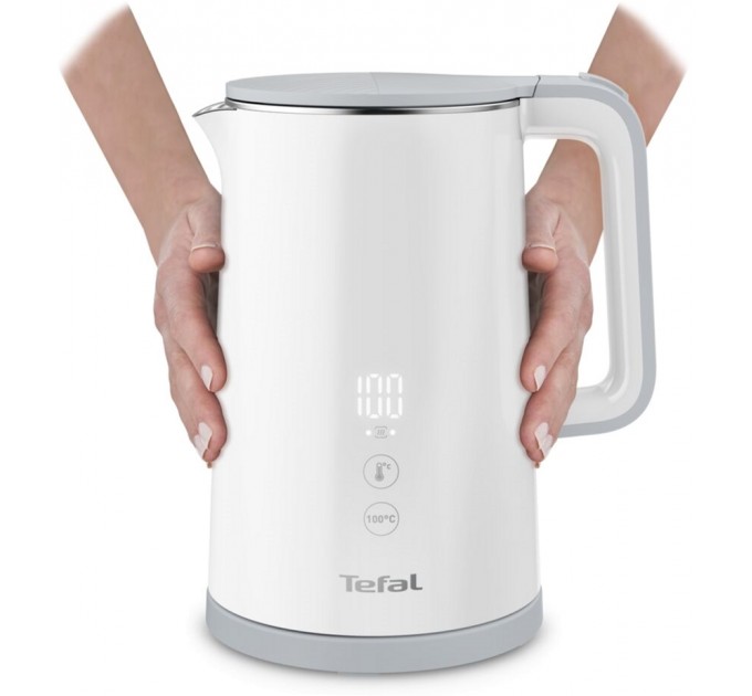 Електрочайник Tefal Sense kettle 1.7л, Strix, з подвійними стінками, 5 темп.реж, чорний