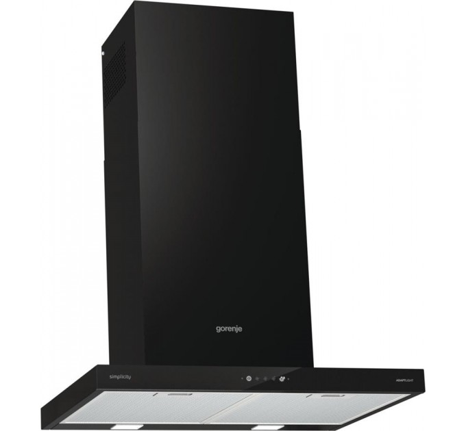 Витяжка Gorenje купольна, 60см, 650м.куб/год, чорний