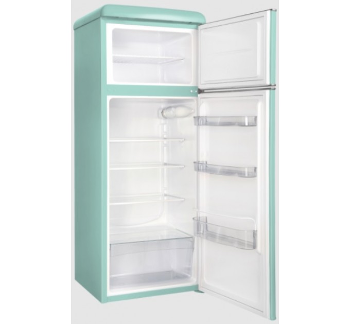 Холодильник Snaige с верхн. мороз., 147.5x56х63, холод.отд.-166л, мороз.отд.-46л, 2дв., A++, ST, retro, бирюза