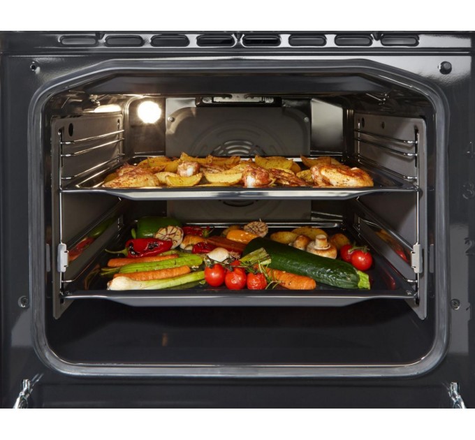 Плита Gorenje электрическая стеклокерамическая, 71л, 60x60см, дисплей, программатор, нерж