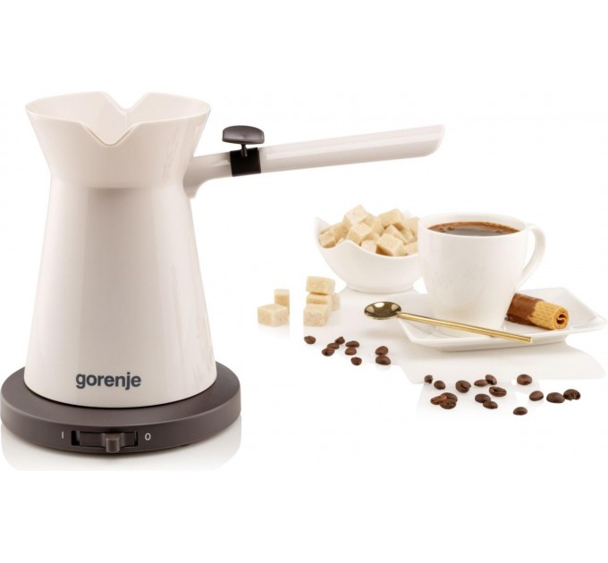 Кофеварка Gorenje электротурка 0.35л, молотый, на 2 чашки, бежевый