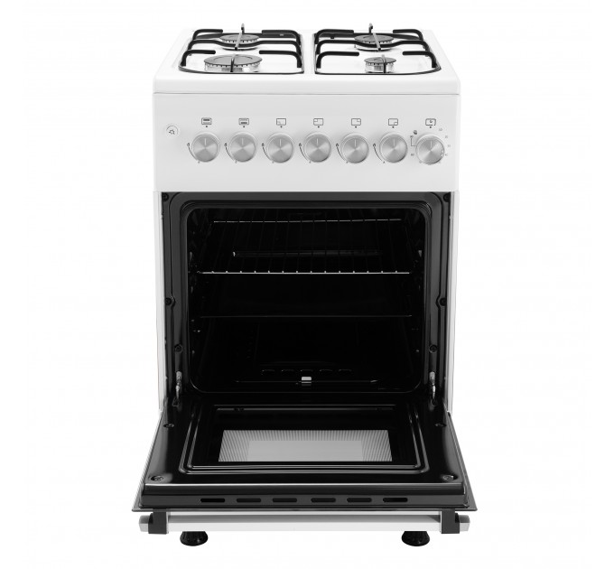 Плита ARDESTO газовая, 50л, 50x60см,электроподжиг, таймер, форсунки LPG (подключение газового баллона), белый