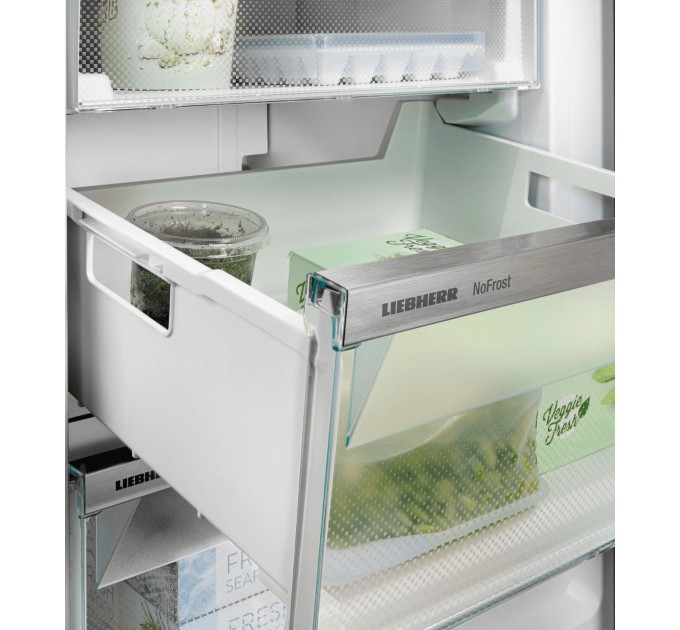 Холодильник Liebherr SBS, 185.5x119.4х67.5, холод.отд.-398л, мороз.отд.-271л, 2дв., A++, NF, диспл внутр., белый