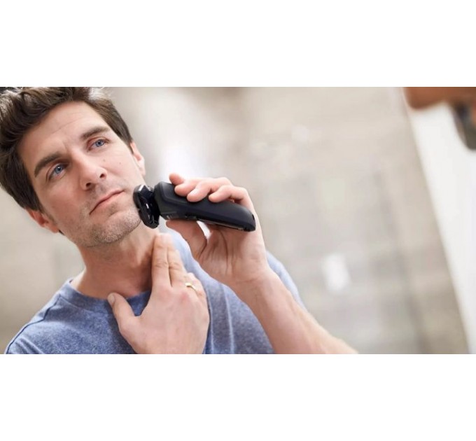 Бритва електр. Philips Series 5000 роторная, 9Вт, бритв.головок-3, Li-Ion, сух.+влажн., триммер, чехол, серый