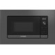 Мікрохвильова піч Bosch вбудована, 20л, електр. керув., 800Вт, дисплей, чорний-нержавійка