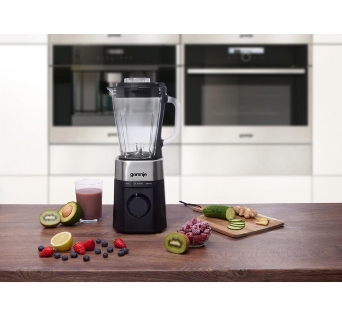 Блендер Gorenje стационарный 1000Вт, чаша-1500мл, стекло, черный