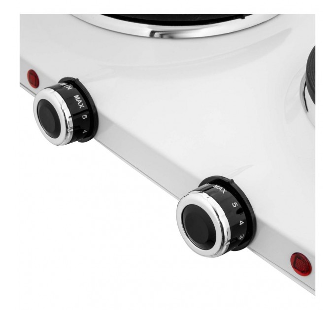 Плитка настольная Sencor электрическая, комф. - 2 на 1.5кВт и 1кВт, 15 и 18 см, управл. - мех., белый