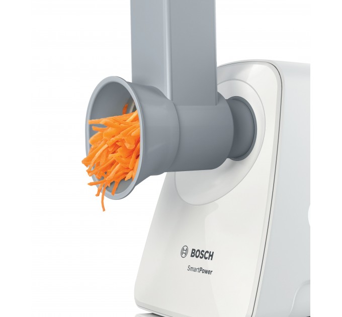 М'ясорубка Bosch MFW2514W - 1500Вт/1,7 кг-хв./шинковка/білий