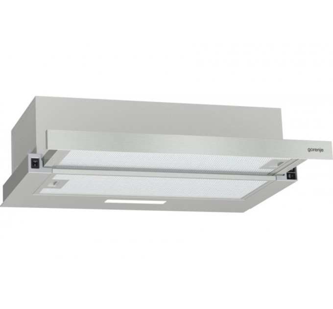 Вытяжка Gorenje телескопическая, 60см, 350м.куб/ч, нерж