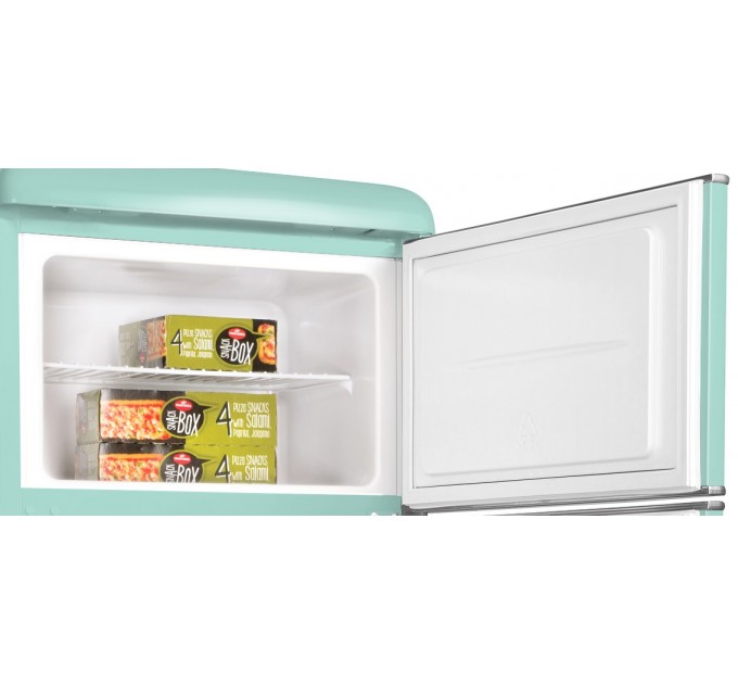 Холодильник Snaige с верхн. мороз., 147.5x56х63, холод.отд.-166л, мороз.отд.-46л, 2дв., A++, ST, retro, бирюза