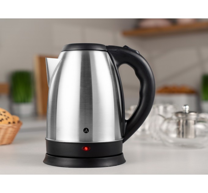 Электрочайник ARDESTO 1.8л, металл, серебристый