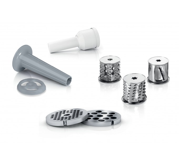 М'ясорубка Bosch MFW2514W - 1500Вт/1,7 кг-хв./шинковка/білий