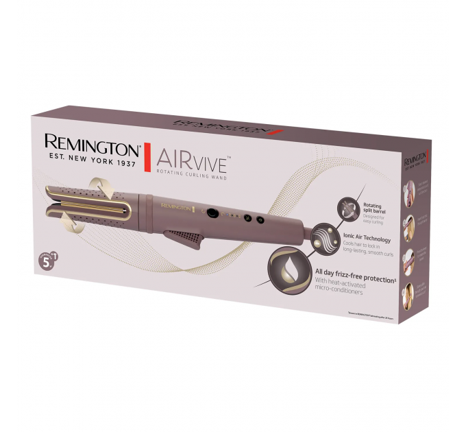 Випрямляч Remington AIRvive, темп.режимов-3, 160-210С, кераміка, фіолетово-злотий