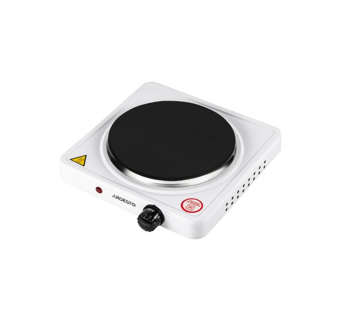 Плитка настольная ARDESTO электрическая, конф. - 1 на 1.5кВт, управл. - мех., белый