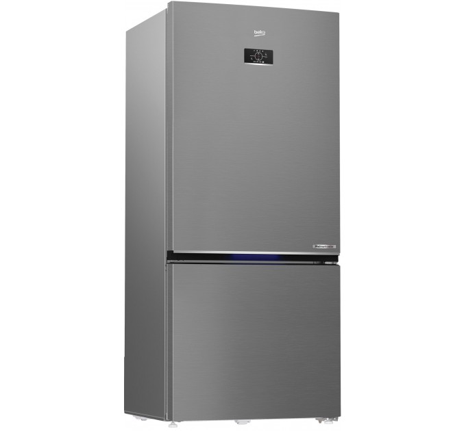 Холодильник Beko з нижн. мороз., 193x83x76, xолод.відд.-400л, мороз.відд.-170л, 2дв., А+, NF, HarvestFresh, інвертор, нерж