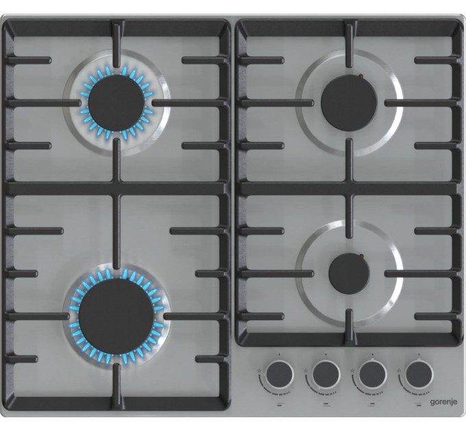 Комплект Gorenje (духовка электрическая BO6737E02XK + варочная поверхность газовая G642ABX), 743550, нерж.