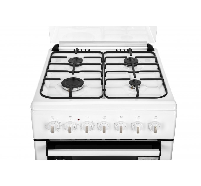 Плита ARDESTO комби, 64л, 60x60см, подсветка, форсунки LPG (подключение газового баллона), съемные направляющие, белый