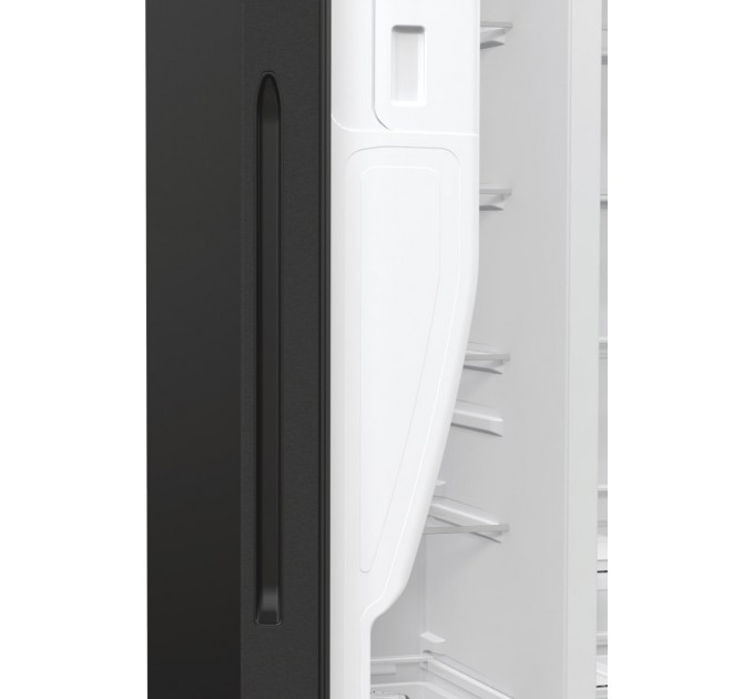 Холодильник SBS Gorenje, 179х70х92см, 2 дв., 376(190)л, А++, NF+, Инв. , Зона св-ти, диспенсер, генератор льда, Внешн.диспл, черный