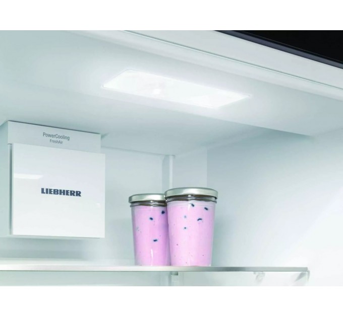Холодильник Liebherr вбудований з нижн. мороз., 177x54.1х54.5, холод.відд.-182л, мороз.відд.-69л, 2дв., A++, NF, диспл внутр., білий