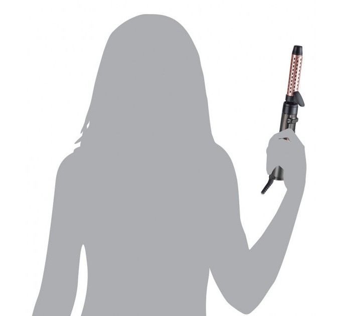 Фен-щетка Remington Curl & Straight Confidence, 800Вт, режимов-2, иониз-я, вращ., хол. обдув, кейс, керамика, серый