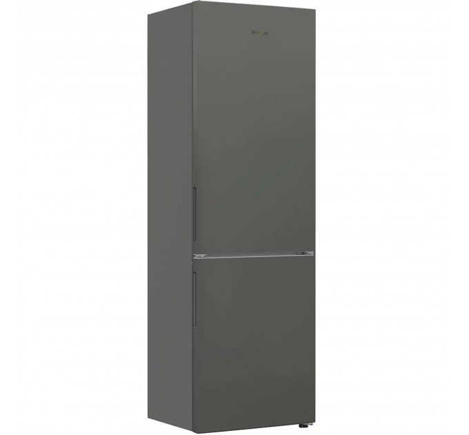 Холодильник Whirlpool с нижн. мороз., 202.5x60х67, холод.отд.-266л, мороз.отд.-120л, 2дв., А++, ST, серый