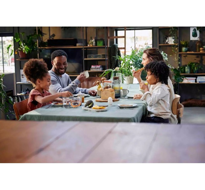 Тостер Philips Series Eco Conscious Edition 830Вт, крышка от пыли, пластик, белый