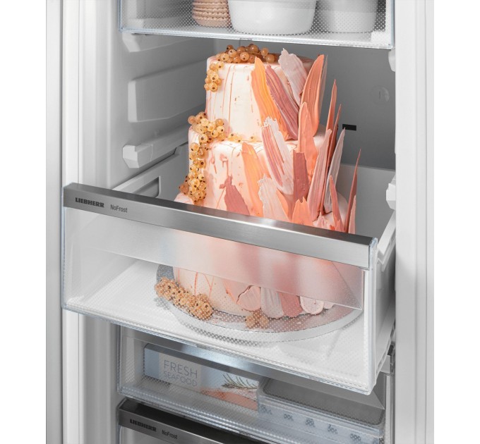 Холодильник Liebherr SBS, 185.5x119.4х67.5, холод.отд.-398л, мороз.отд.-271л, 2дв., A++, NF, диспл внутр., белый