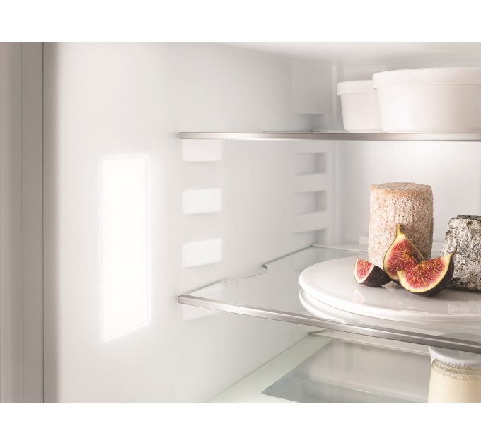 Холодильник Liebherr вбудований з нижн. мороз., 177x54.1х54.5, холод.відд.-182л, мороз.відд.-69л, 2дв., A++, NF, диспл внутр., білий