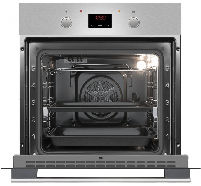 Духовка электр. Hansa, 60см, 65л, A, гриль , эмаль легкой очистки, диспл., телескоп, нерж