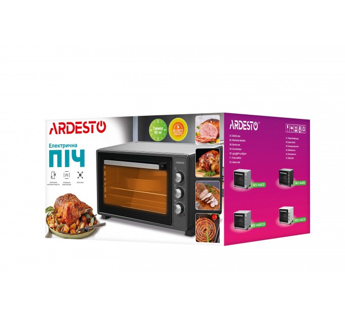 Піч електрична ARDESTO, 40л, 1300Вт, механіч., конвекція, чорний