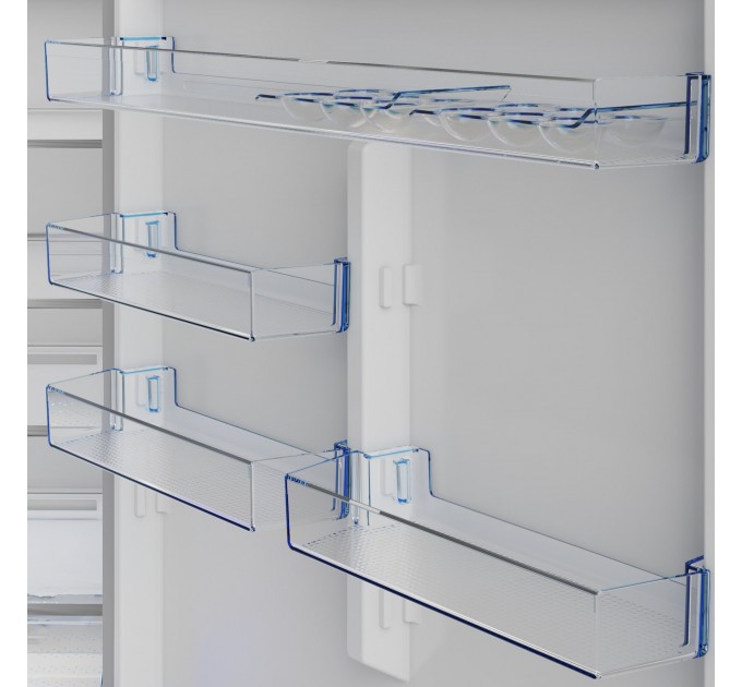 Холодильник Beko з нижн. мороз., 193x83x76, xолод.відд.-400л, мороз.відд.-170л, 2дв., А+, NF, HarvestFresh, інвертор, нерж