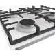 Варильна поверхня Gorenje газова на склі, 60см, чавун, білий