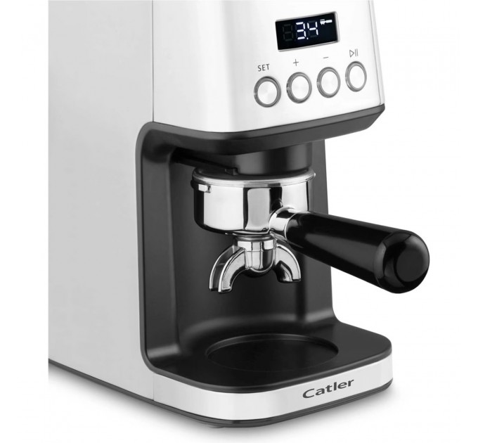 Кавомолка Catler жорнова, 180Вт, об'єм зерен-250г, 31 ступ.помолу, метал, сріблястий