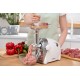М'ясорубка ARDESTO, 2000Вт, продук.-1.9кг/хв, 3 решітки + для ковб., кеббе, 3 терки, пластик, біло-сріблястий